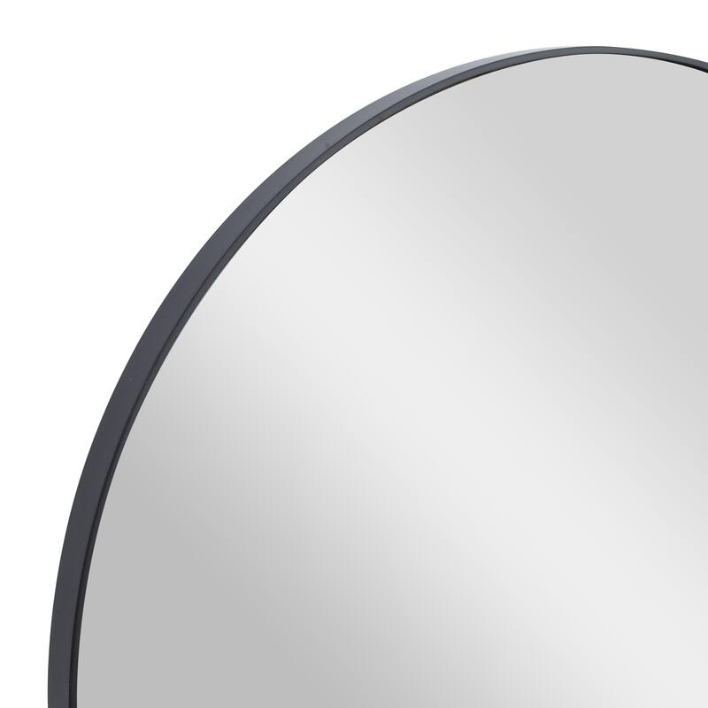 Black, White or Gold Wood Wall Mirror with Thin Frame