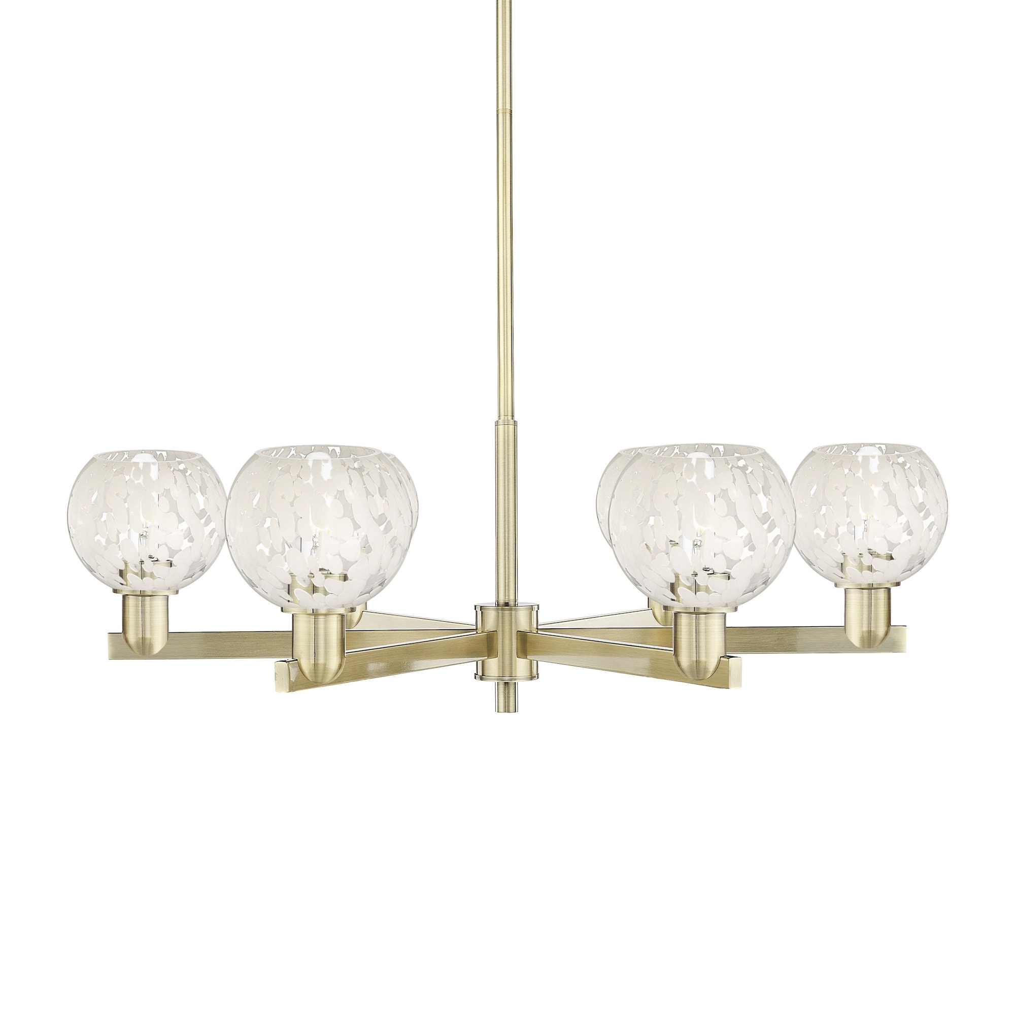 Innovations Lighting 716-6CR-10-36 White Mouchette Chandelier White