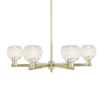 Innovations Lighting 716-6CR-10-36 White Mouchette Chandelier White