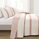 preview thumbnail 13 of 51, Lush Decor Farmhouse Stripe 3 Piece Quilt Set