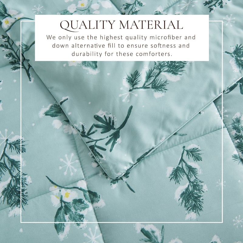 Linery & Co. All-Season Printed Down Alternative Comforter Set