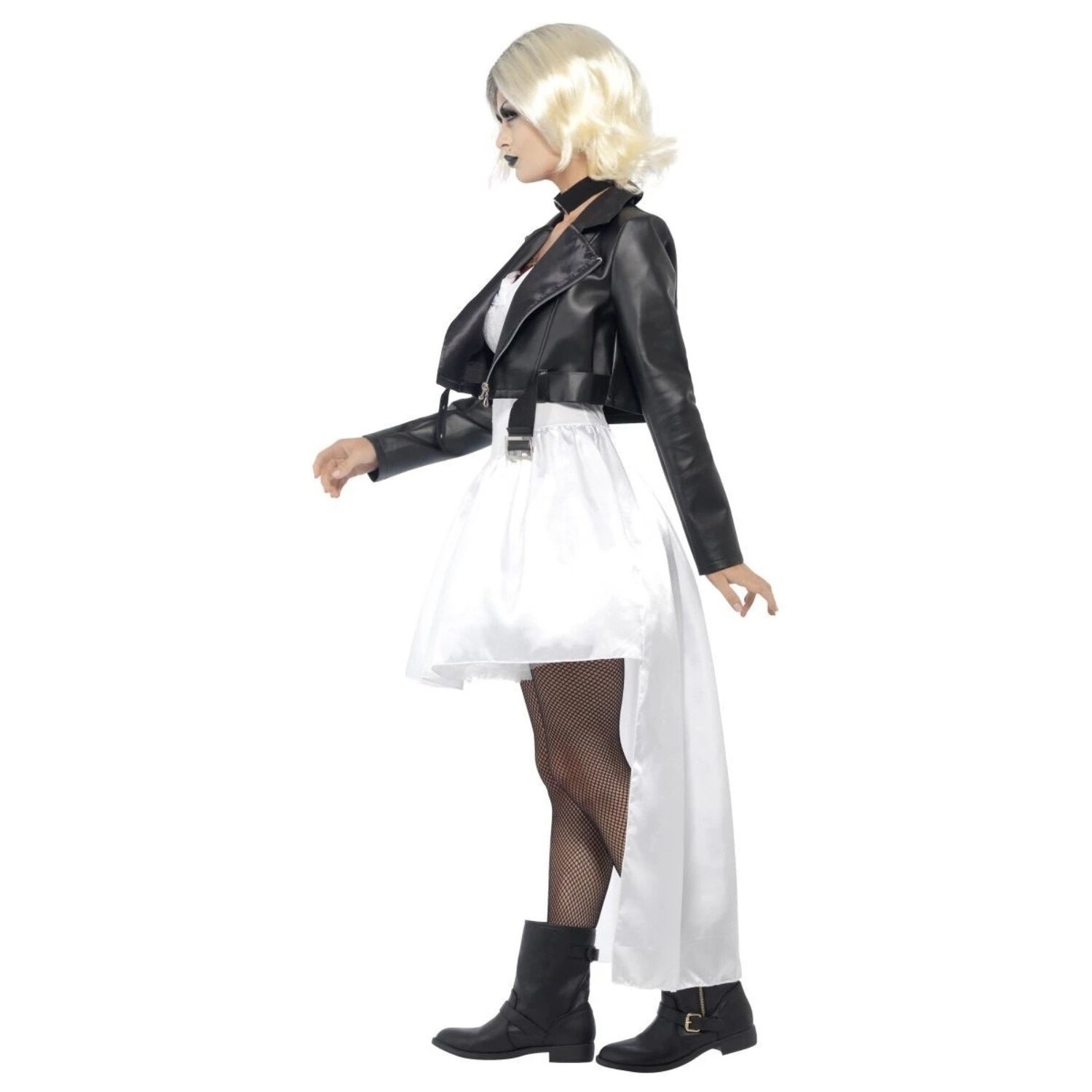 Shop 49 Black And White Bride Of Chucky Women Medium Fancy Dress Halloween Costume Overstock 29185523