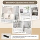 preview thumbnail 8 of 8, Twin Loft Bed Frame with Built-in Desk and Double Storage Drawers,Gray