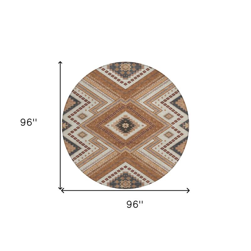 HomeRoots Tribal Transitional Rectangle Outdoor Rug