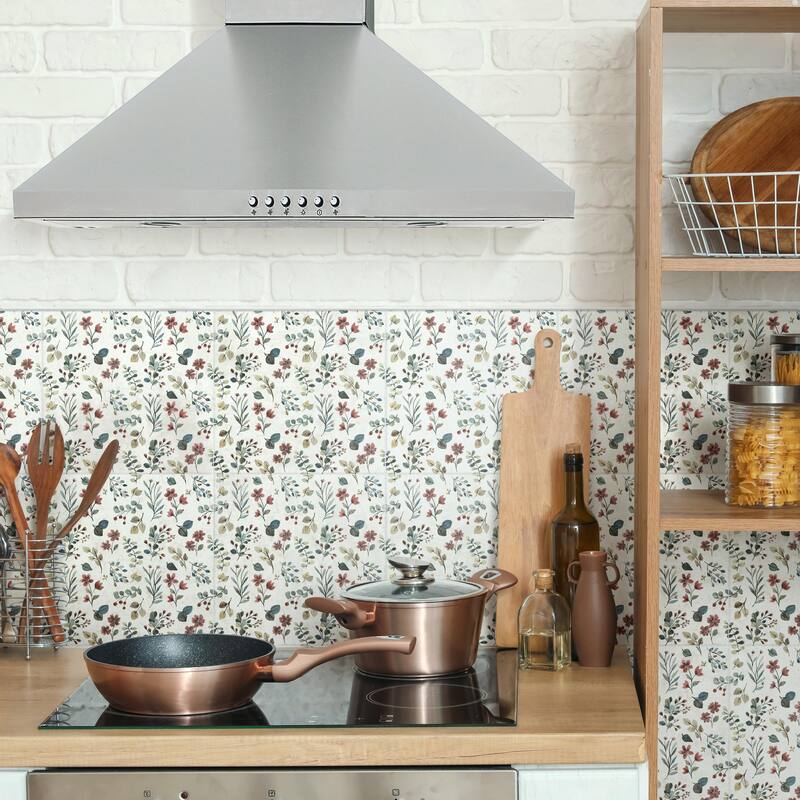 Merola Tile Garden Whisper 9-3/4" x 9-3/4" Porcelain Floor and Wall Tile