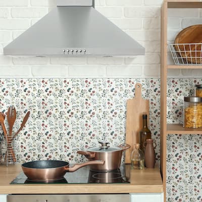 Merola Tile Garden Whisper 9-3/4" x 9-3/4" Porcelain Floor and Wall Tile