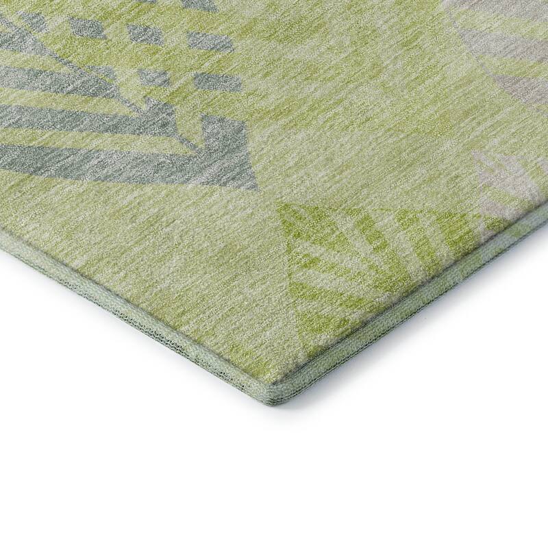 Premium Washable Super Soft Farmhouse Leaves Mayfield Rug