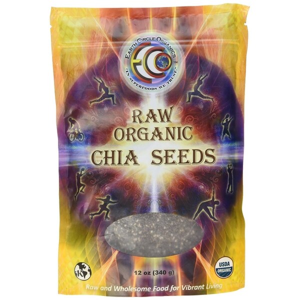 Earth Circle Organics Chia Seeds - Organic - 12 oz