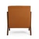 preview thumbnail 12 of 37, Glitzhome Set of 2 30.75"H Mid-Century Modern PU Leather Accent Chairs with Cushion - 25.75"W x 33.75"D x 30.75"H