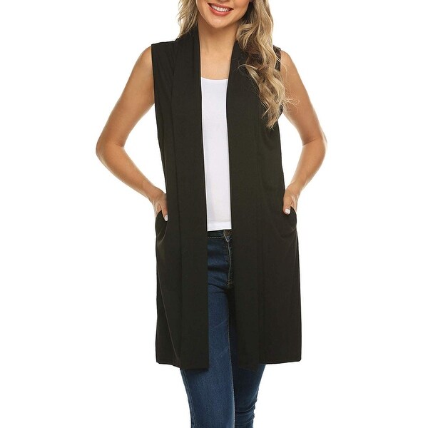 womens sleeveless cardigan vest