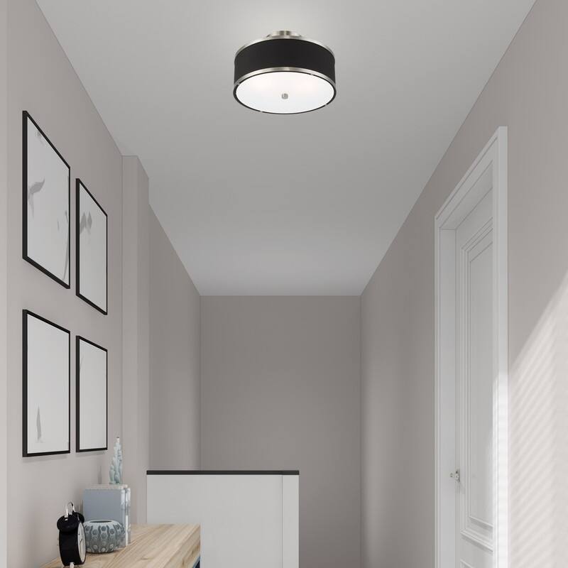 Livex Lighting 2-light Fabric Shade Ceiling Mount, 60422, 62627, 60412, 60402