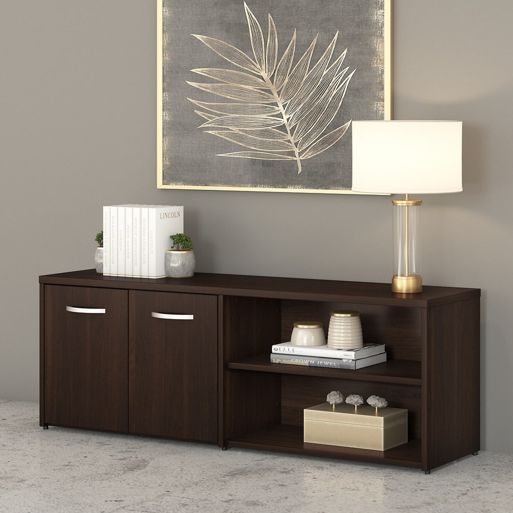 Studio C Low Storage Cabinet with Doors by Bush Business Furniture