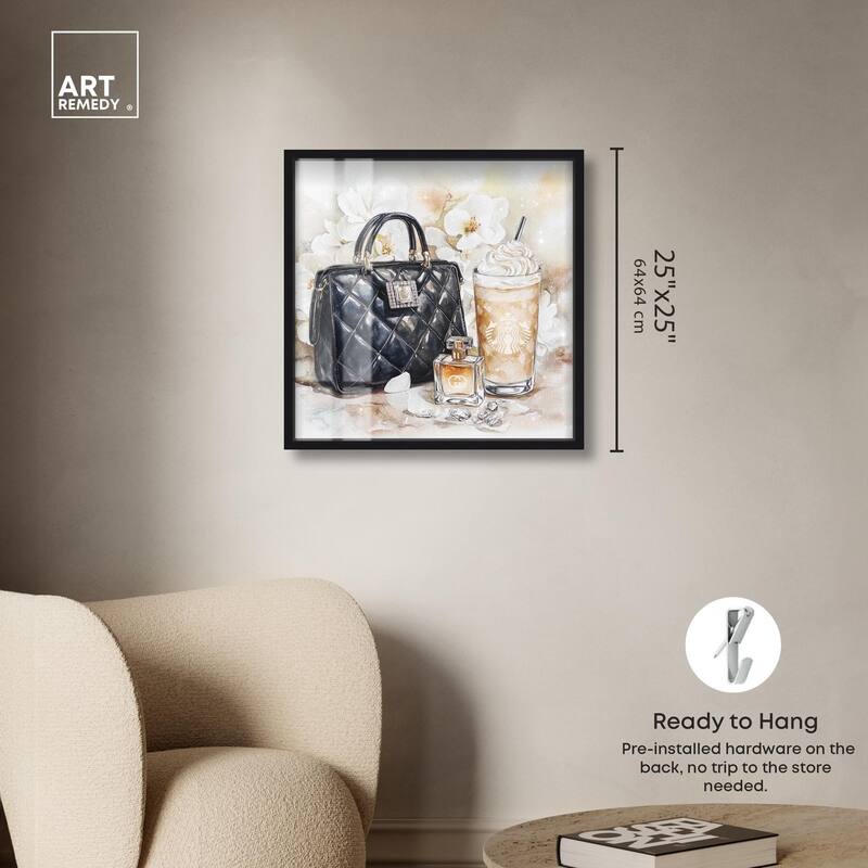 Trinkets and White Floral Shadowbox by Art Remedy