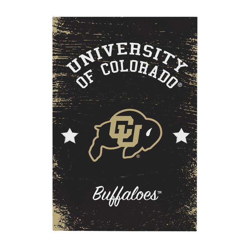 University of Colorado Wooden Door Decor Wall Sign - Multi-Color