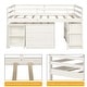 preview thumbnail 11 of 20, Merax Twin Low Loft Bed with Desk and Cabinet