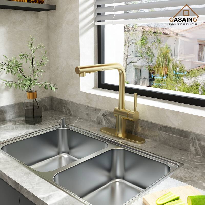Single Handle Pull Out Sprayer Kitchen Faucet