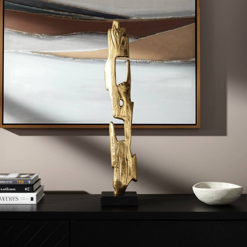 Metal Acrylic Sculpture Post Modern Decorative Figurine for Home Decor