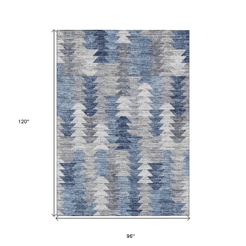 HomeRoots Geometric Transitional Rectangle Outdoor Rug