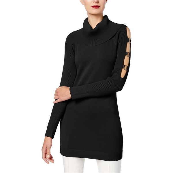 black tunic sweater