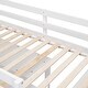 preview thumbnail 18 of 16, Twin Loft Bed with Retractable Desk, 4 Drawers & Shelves, Space-Saving - White