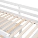 preview thumbnail 13 of 11, Twin Wood Loft Bed Frame with Retractable Desk, 4 Drawers, Shelves