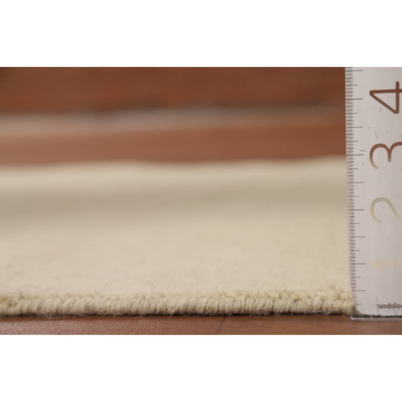 Modern Gabbeh Oriental Foyer Rug Hand-Knotted Wool Carpet - 3'4"x 5'0"