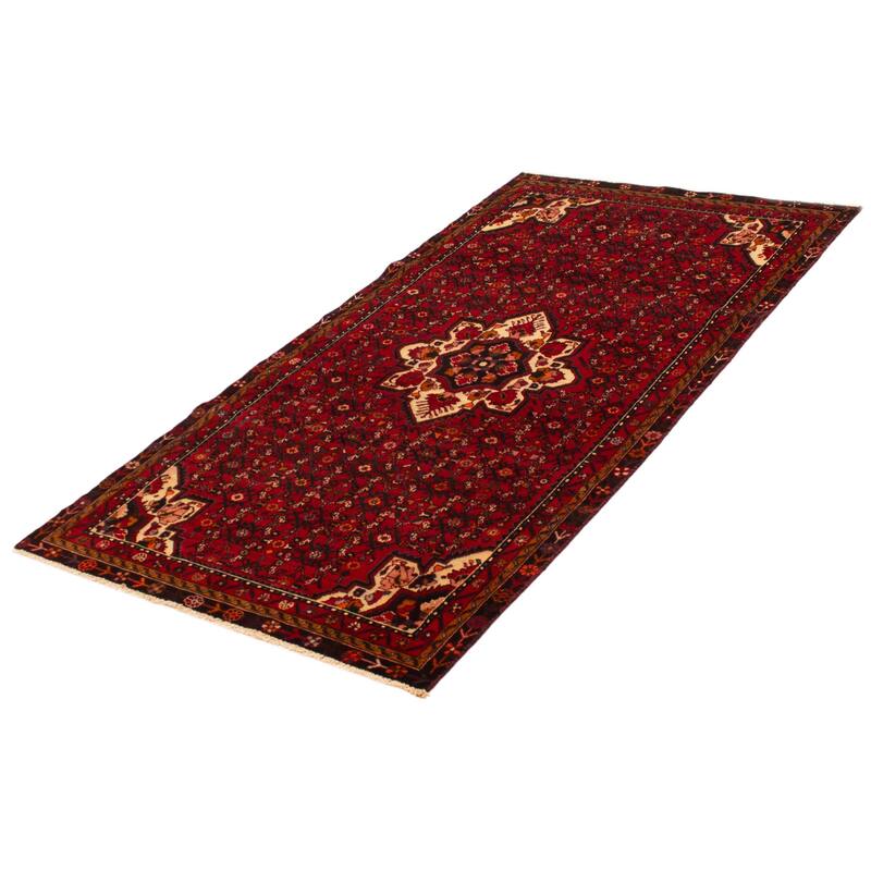 ECARPETGALLERY Hand-knotted Andelz Red Wool Rug - 4'8 x 8'10