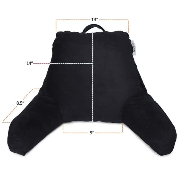 dimension image slide 51 of 62, Nestl Memory Foam Reading Pillow with Backrest, Arms and Pockets