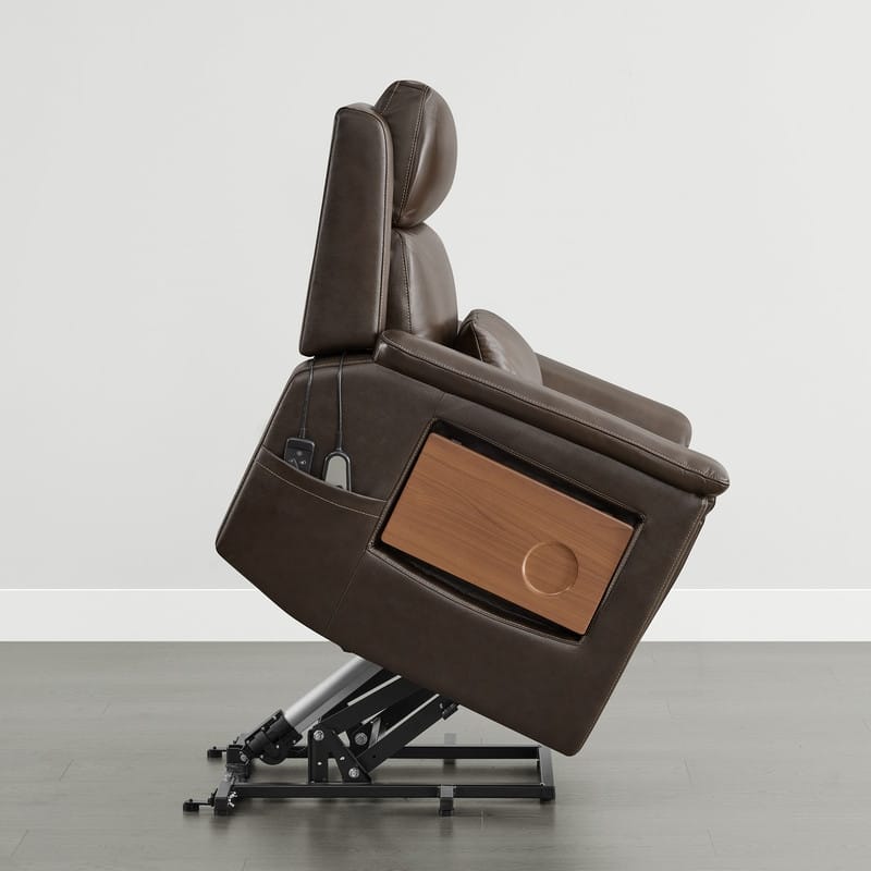 Spruce & Spring Power Lift Recliner Chair for Elderly with Foldable Tray Table and Massage