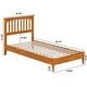 preview thumbnail 9 of 8, Becket Solid Wood Low Profile Platform Bed