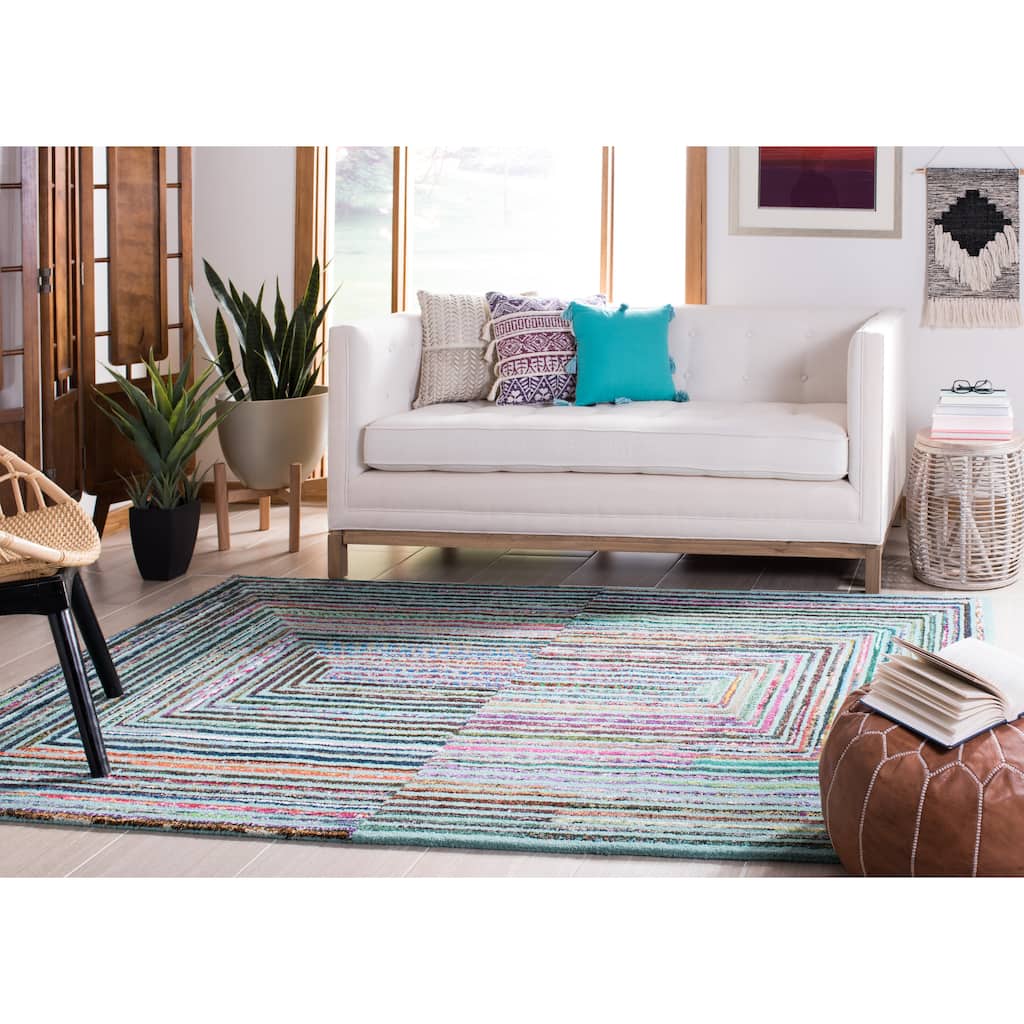 SAFAVIEH, Handmade Nantucket Jedidja Contemporary Cotton Rug