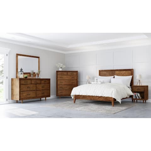 Abbyson Retro Mid-century Modern Wood 6-piece Bedroom Set