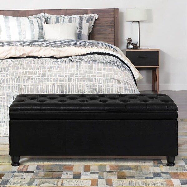 Upholstered Tufted Button Storage Bench Entry Bench Bed Bench On Sale Bed Bath Beyond 40336271