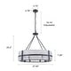 preview thumbnail 46 of 56, Dimmable Large Drum Glass Chandelier for Dining Room High Ceiling Living Room