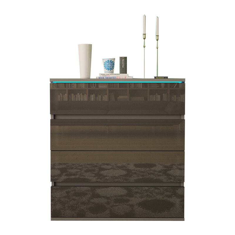 Strick & Bolton Cyrena Glossy Modern Dresser
