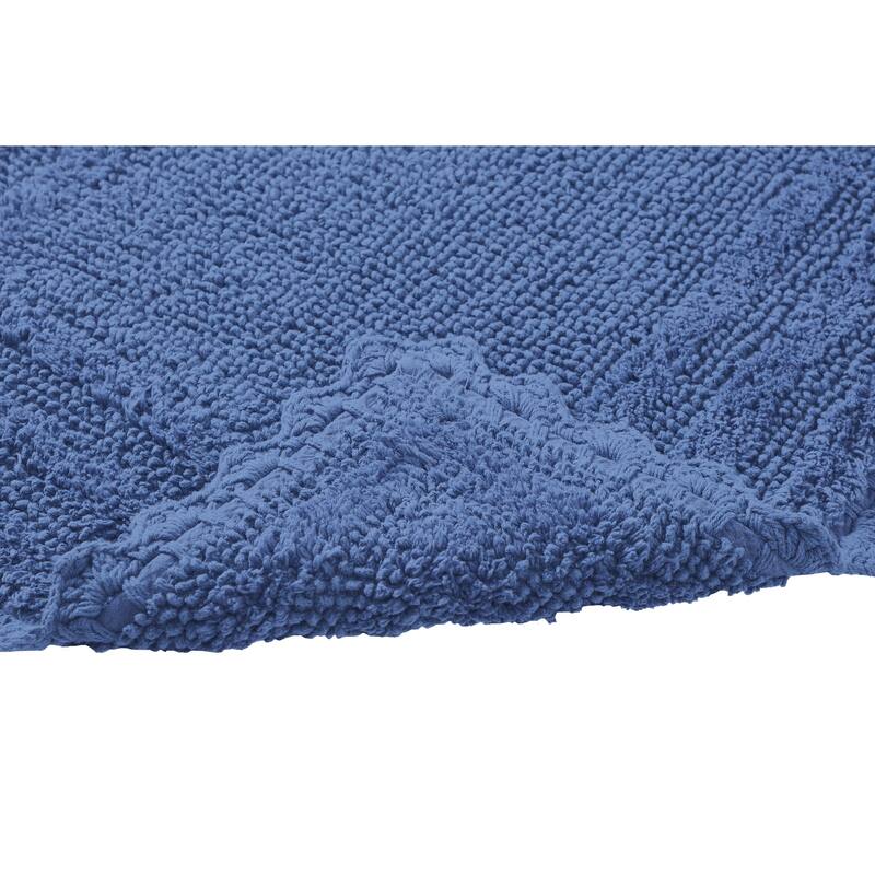 Better Trends Bath Rugs Set 100% Cotton Soft & Water Absorbent Tufted Bathroom Rug for Shower, Sink Bath Mats Lilly Crochet