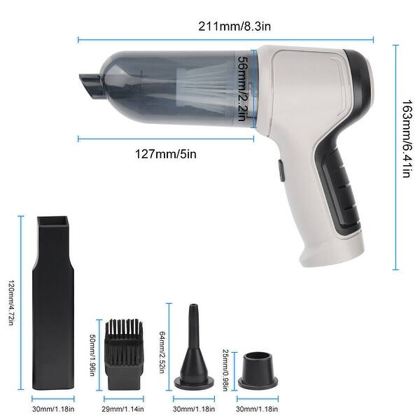 4 in 1 Wireless Car Vacuum Cleaner Suction and Air Blower On Sale