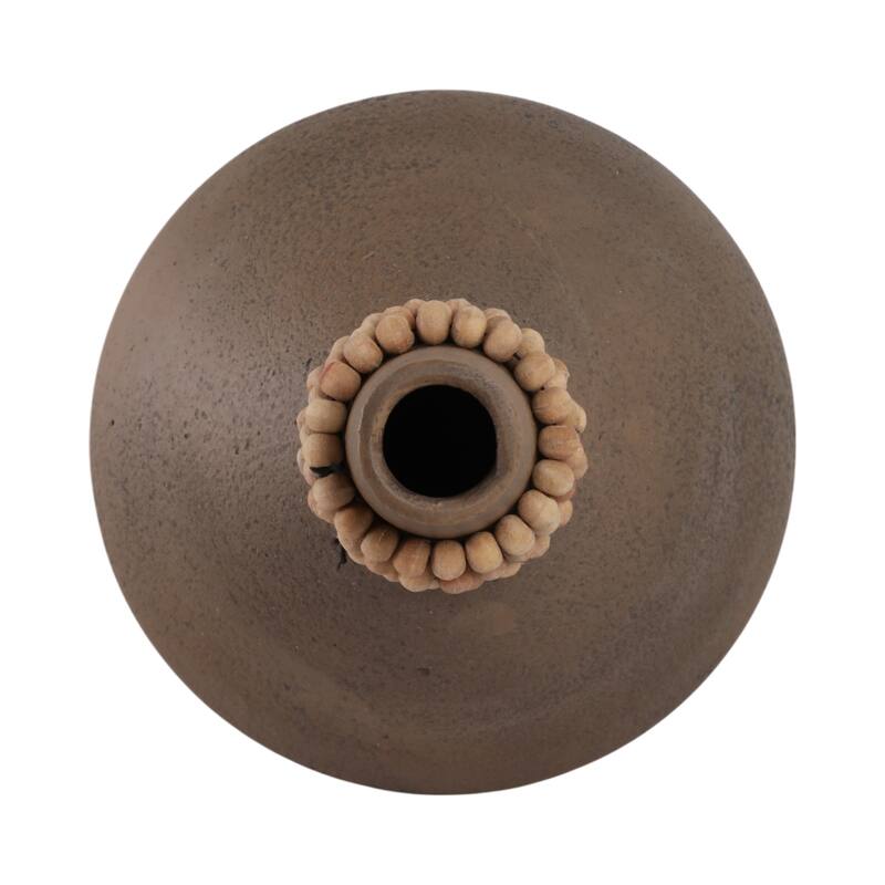 Terracotta Pottery Vase Decorative Handmade Artisan-Inspired Form