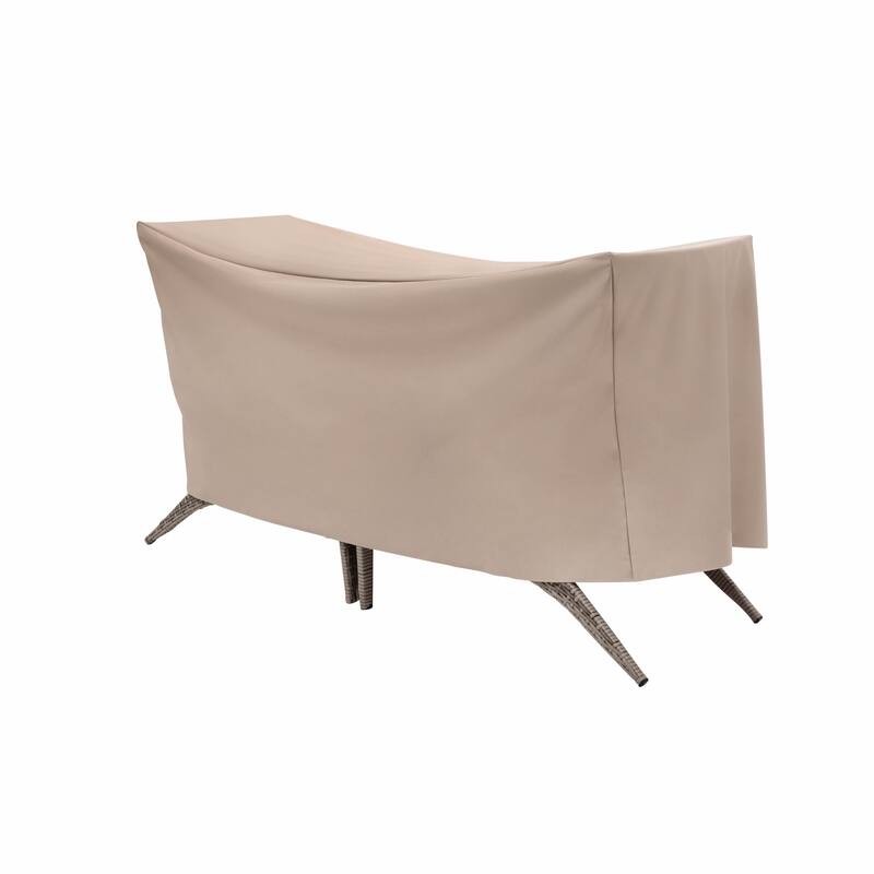Modern Leisure Basics Patio Bistro Table & Chair Set Cover, 65"L X 32"W X 30"H, Beige - 65" x 32" x 30"