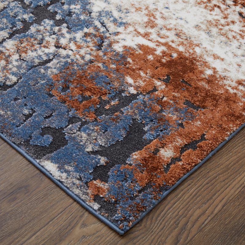 Grand Bazaar Odera Machine Made Distressed Modern Area Rug