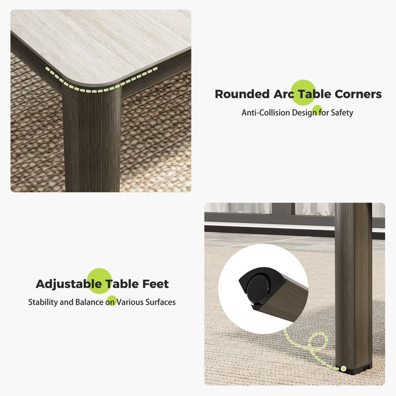 Nimbus 1-Piece Brown Aluminum Outdoor Coffee Table - 47 x 23