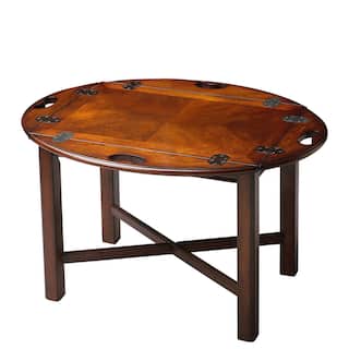 Butler Traditional Oval Plantation Cherry Table - Dark Brown