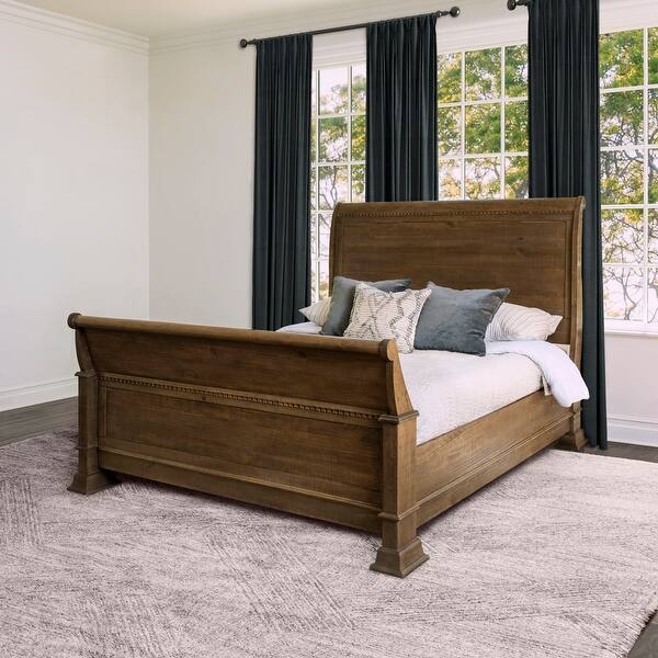 Hunter Solid Wood Sleigh Bed Bed Bath & Beyond 37064558