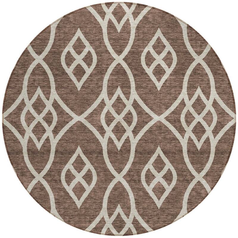 HomeRoots Trellis Transitional Rectangle Outdoor Rug
