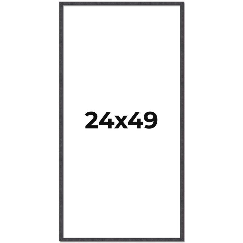 24x49 Frame Brown Picture Frame - Complete Modern Photo Frame Includes