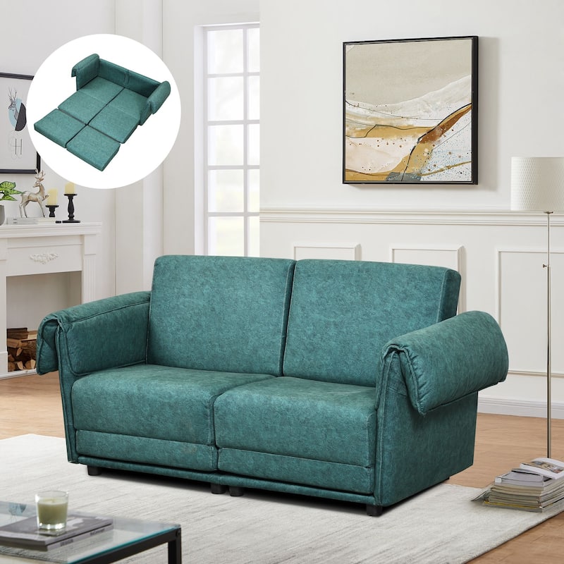 2-Seating Living Room Sofa Set - Green