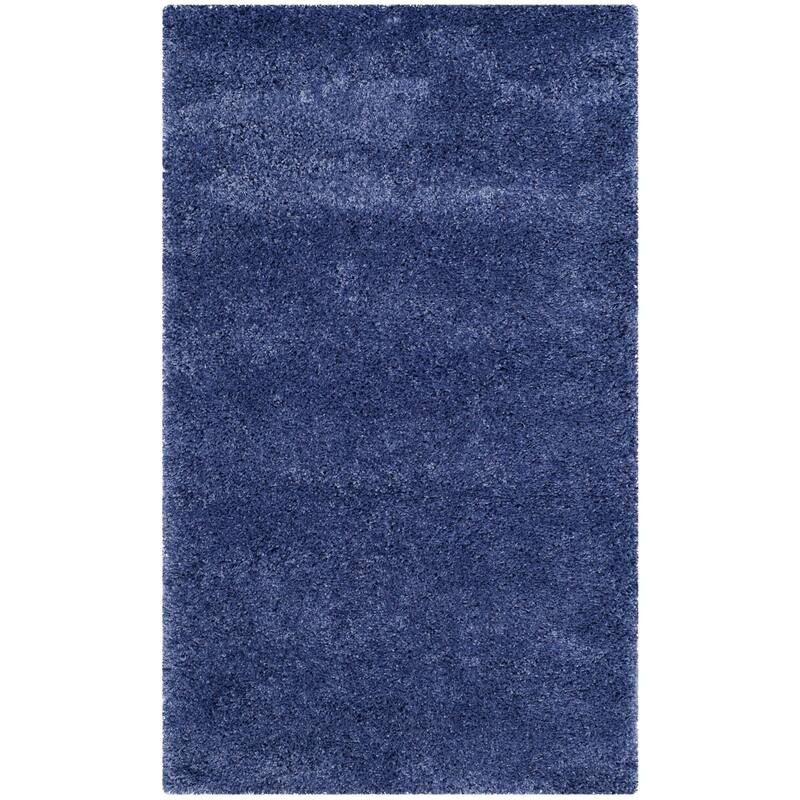 SAFAVIEH California Premium Shag Izat 2-inch Thick Area Rug - 2'3" x 5' - Periwinkle