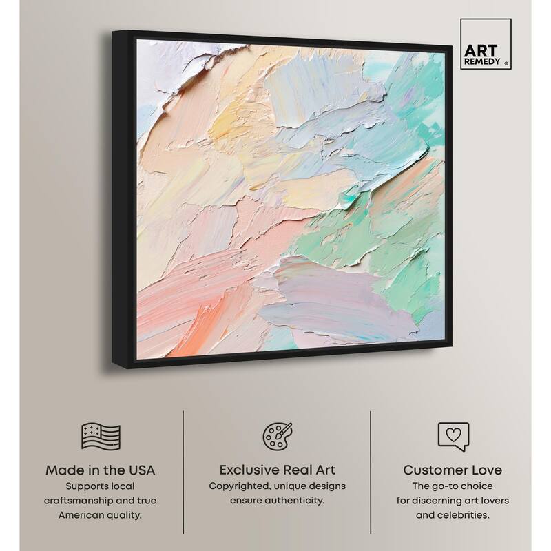 Flowing Mousse III Canvas by Art Remedy