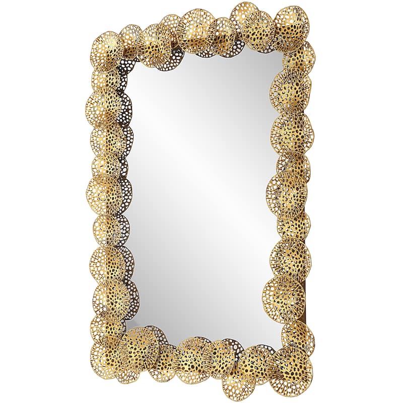 Uttermost Ripley Gold Lotus Mirror - 30.25"x 43.75"