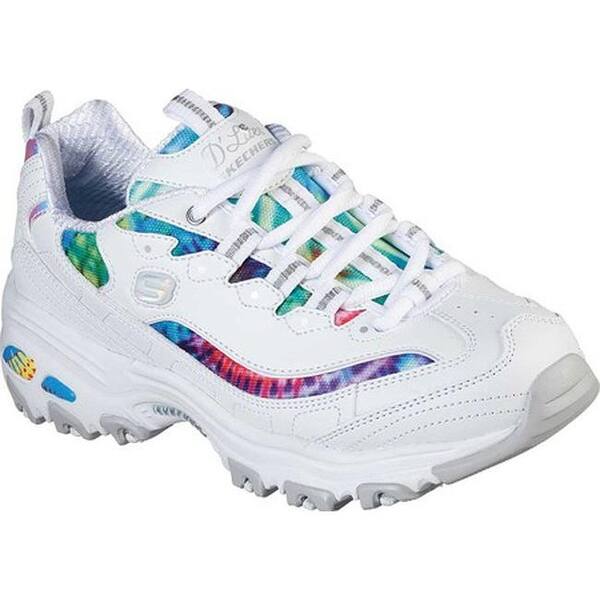 Shop Black Friday Deals On Skechers Women S D Lites Summer Fiesta Sneaker White Multi Overstock 30832388
